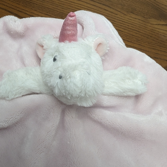 COPY - Blanket and Beyond Unicorn Lovey, Security Blanket. 12x12 inches. GUC. - Picture 3 of 6